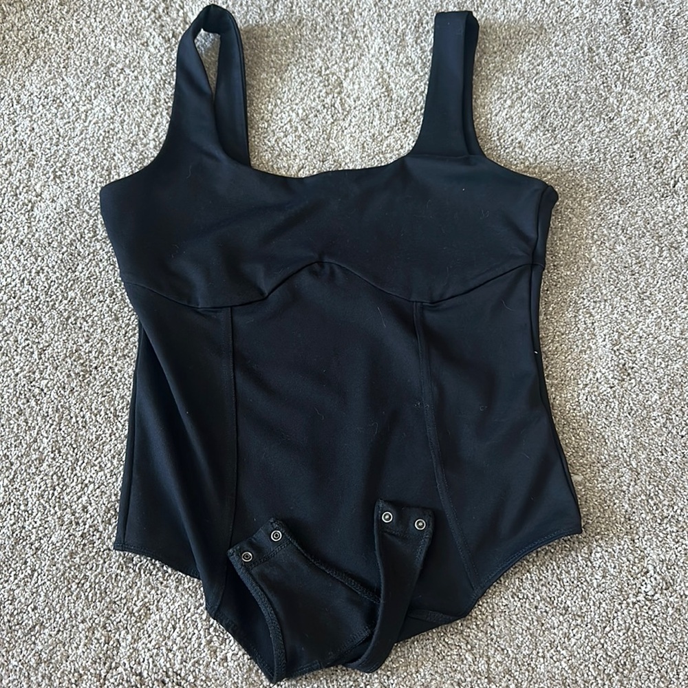 Abercrombie Black corset bodysuit - M